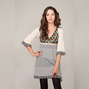 Free People Colorful Knit Sweater